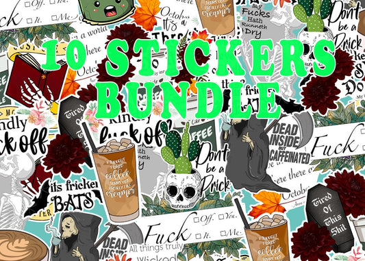 10 Sticker Bundle - Choose Any 10 Stickers for a Discounted Price